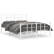Bedframe metaal wit 135x190 cm