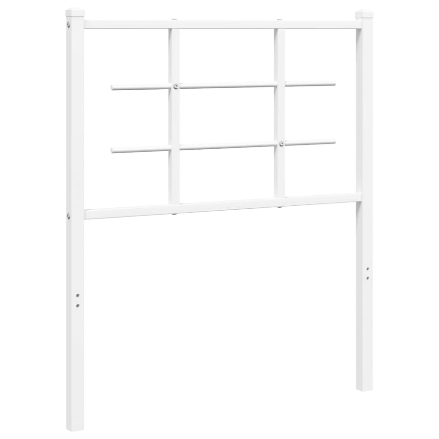 Hoofdbord Metaal 75 cm Wit