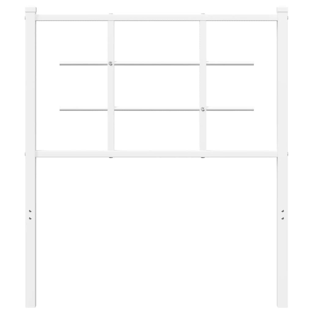 Hoofdbord Metaal 75 cm Wit