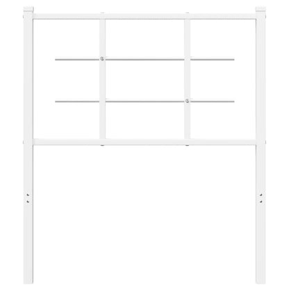 Hoofdbord Metaal 75 cm Wit