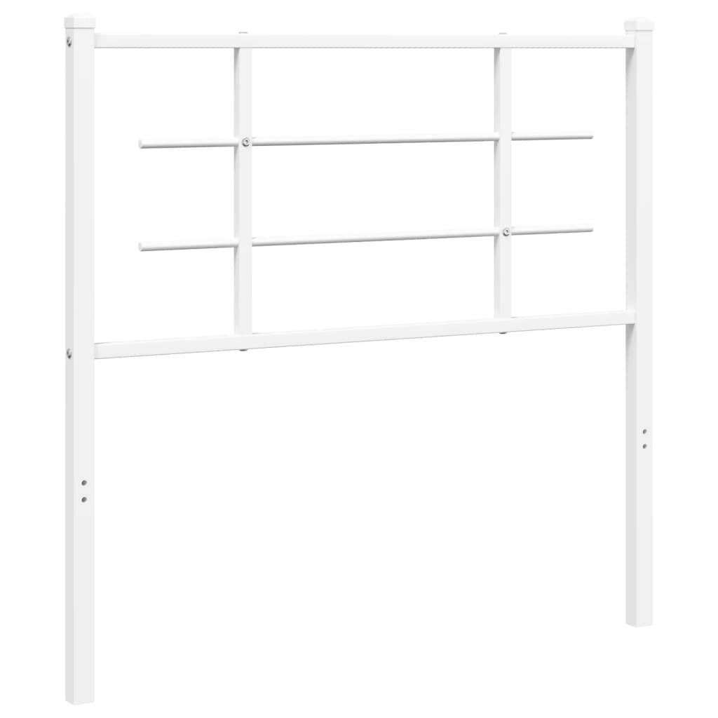 Hoofdbord Metaal 100 cm Wit