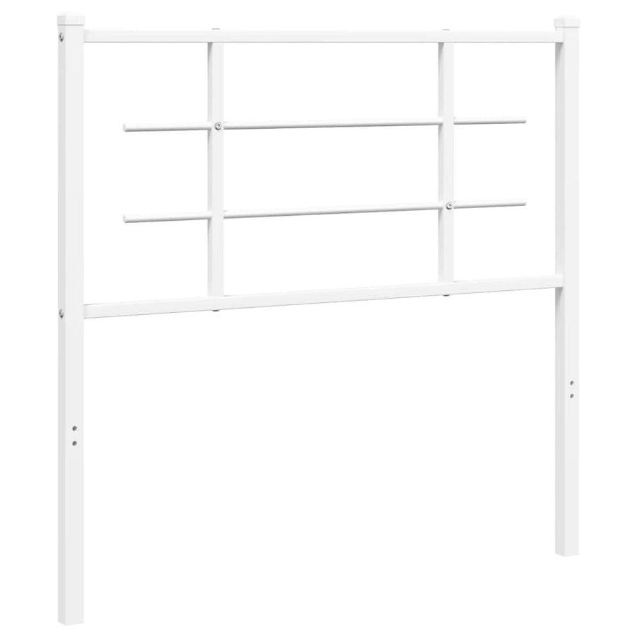 Hoofdbord Metaal 100 cm Wit