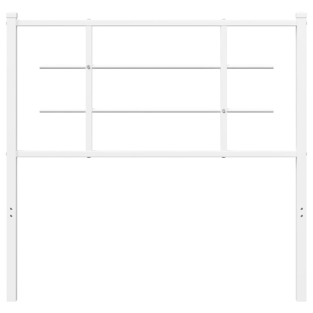 Hoofdbord Metaal 100 cm Wit
