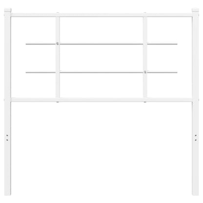 Hoofdbord Metaal 100 cm Wit