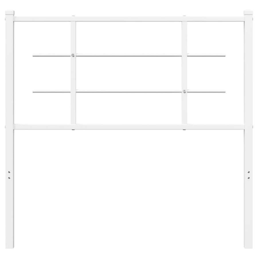 Hoofdbord Metaal 100 cm Wit