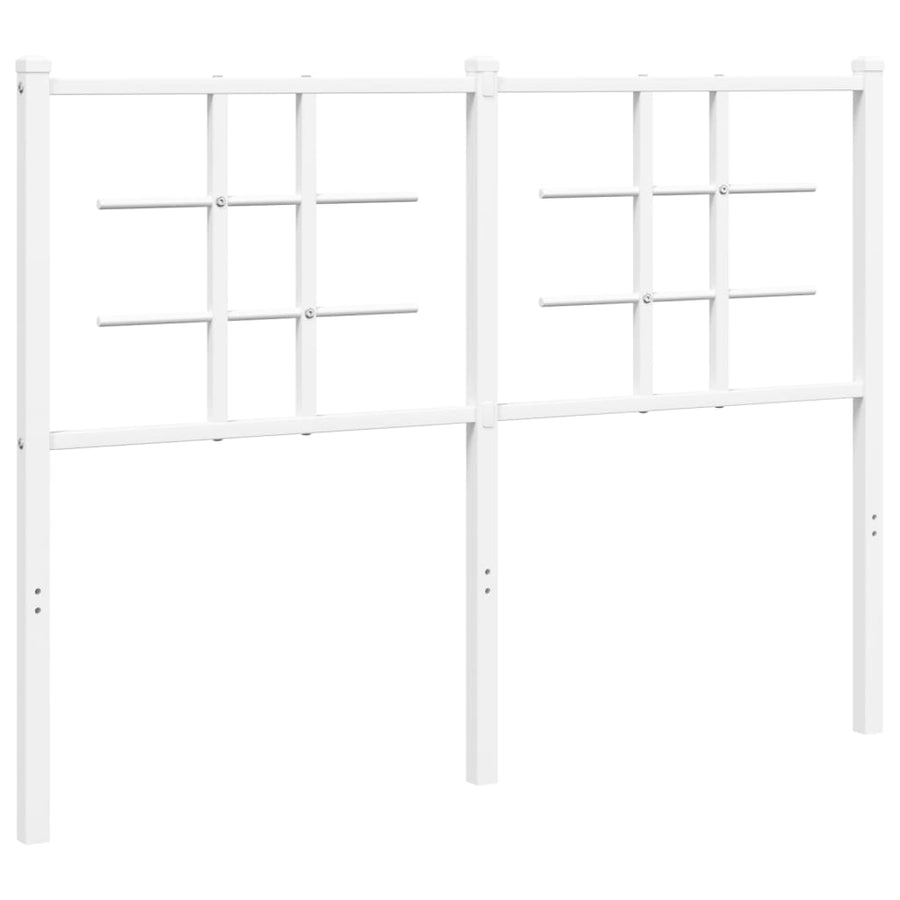 Hoofdbord Metaal 120 cm Wit