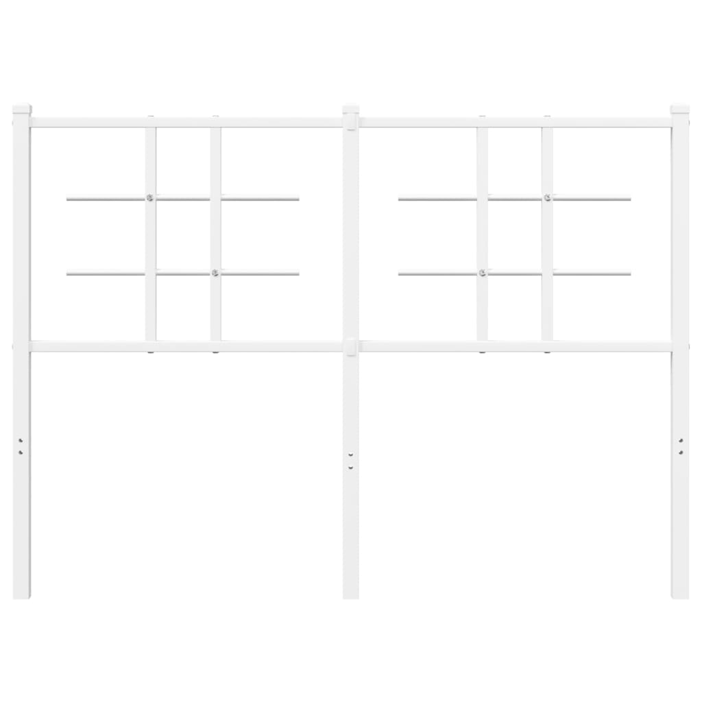 Hoofdbord Metaal 120 cm Wit