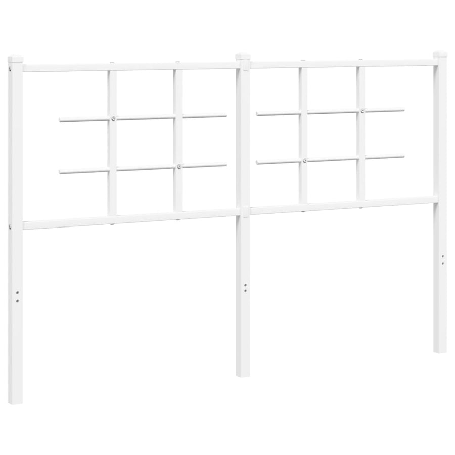 Hoofdbord Metaal 135 cm Wit