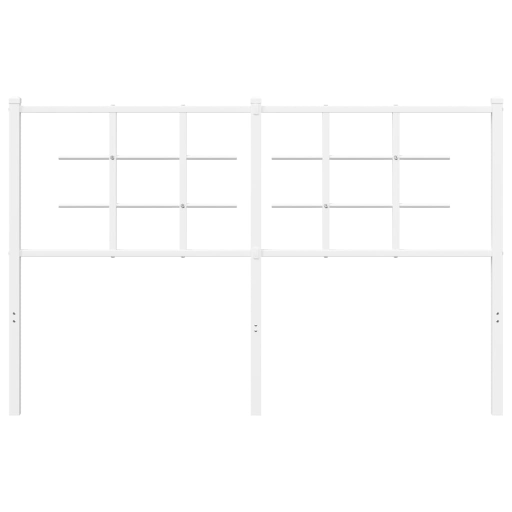 Hoofdbord Metaal 135 cm Wit
