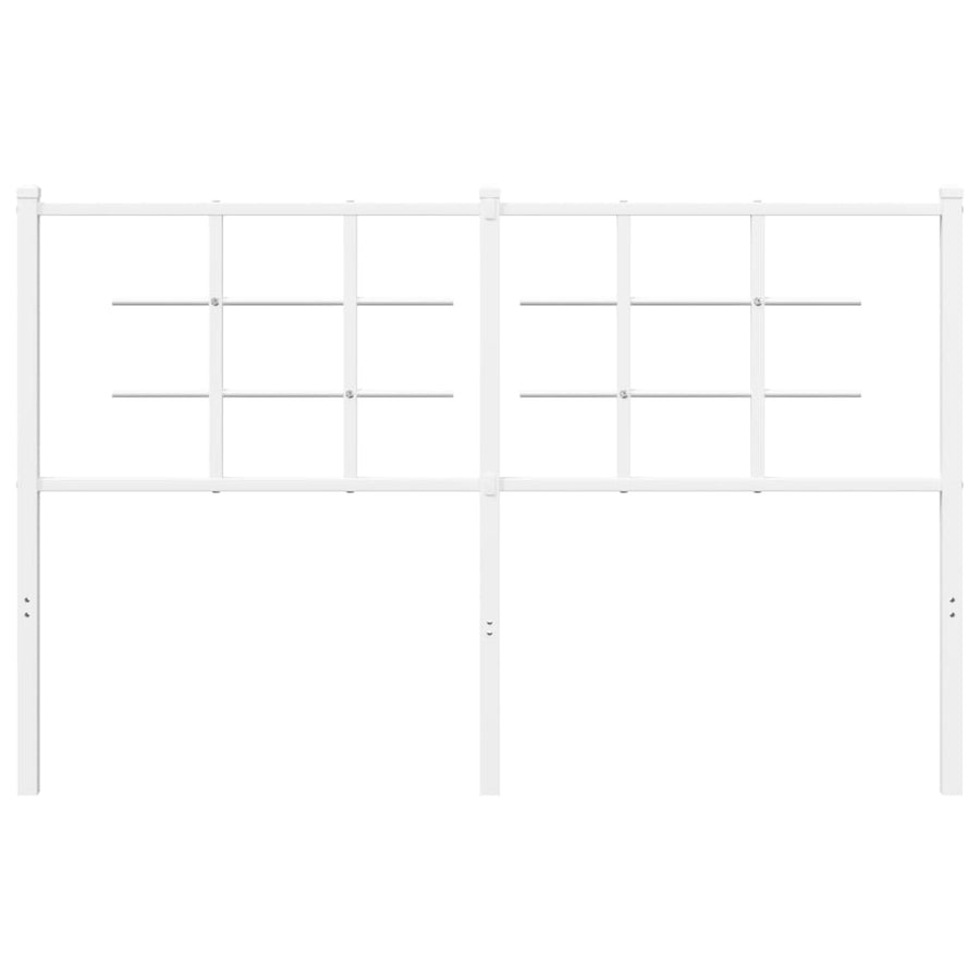 Hoofdbord Metaal 135 cm Wit