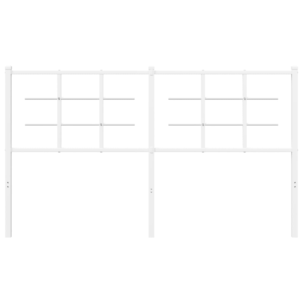Hoofdbord Metaal 160 cm Wit