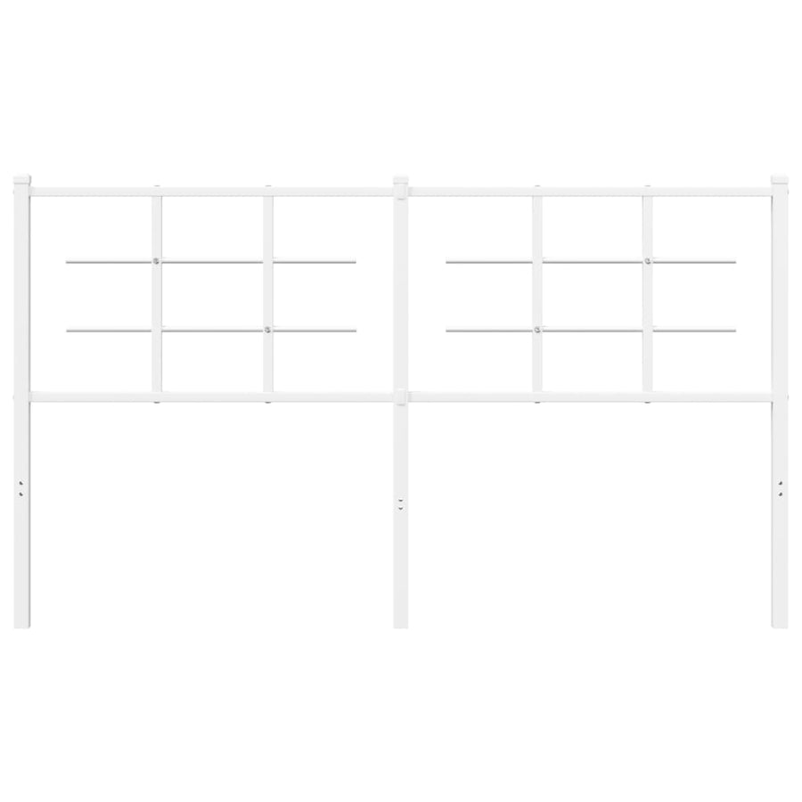 Hoofdbord Metaal 160 cm Wit
