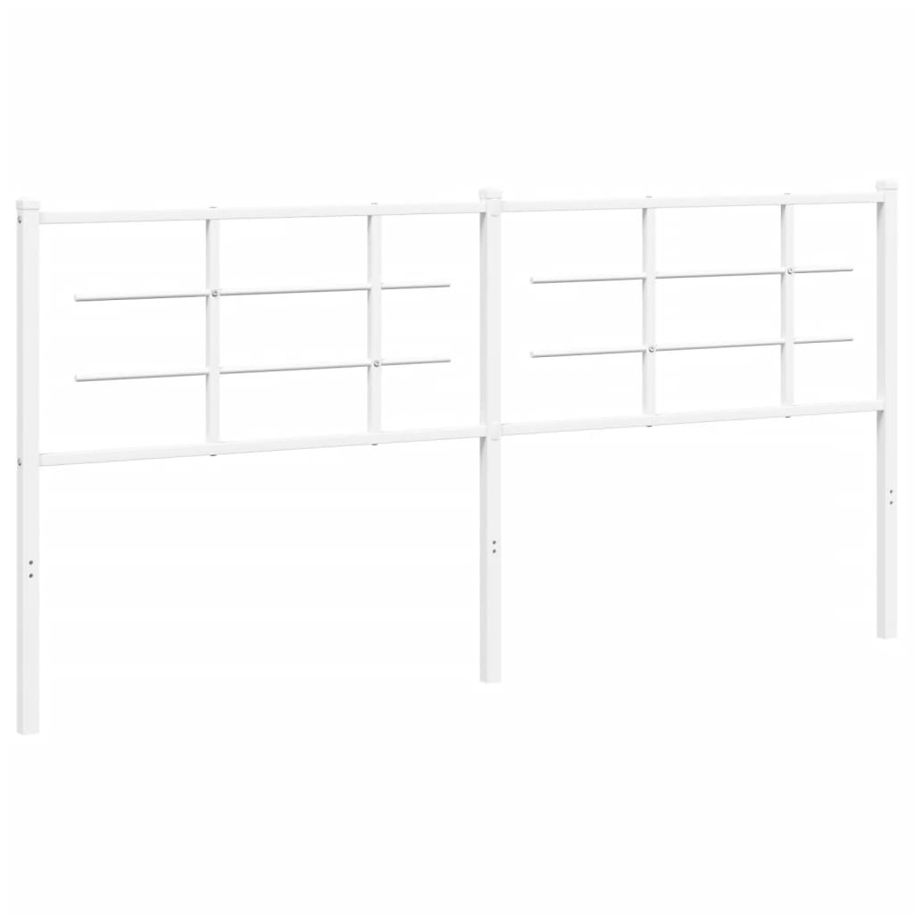 Hoofdbord Metaal 180 cm Wit