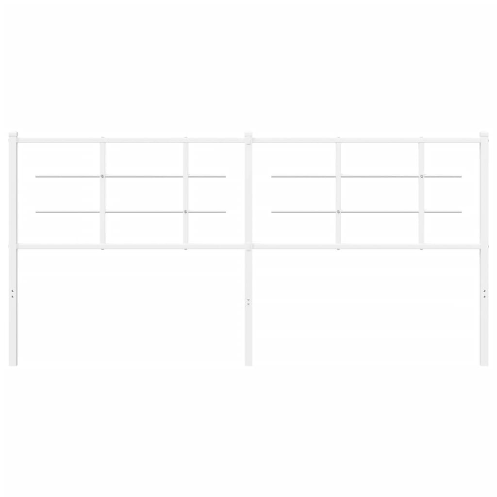 Hoofdbord Metaal 180 cm Wit