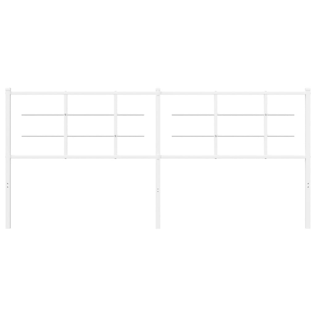 Hoofdbord Metaal 193 cm Wit