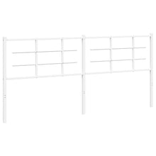 Hoofdbord Metaal 200 cm Wit