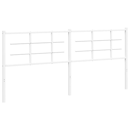 Hoofdbord Metaal 200 cm Wit
