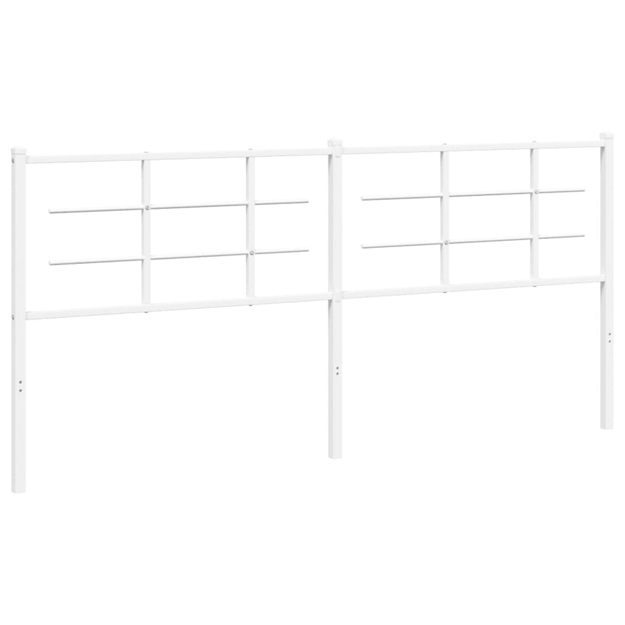 Hoofdbord Metaal 200 cm Wit