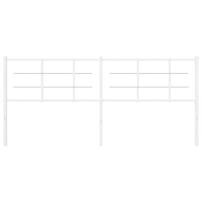 Hoofdbord Metaal 200 cm Wit