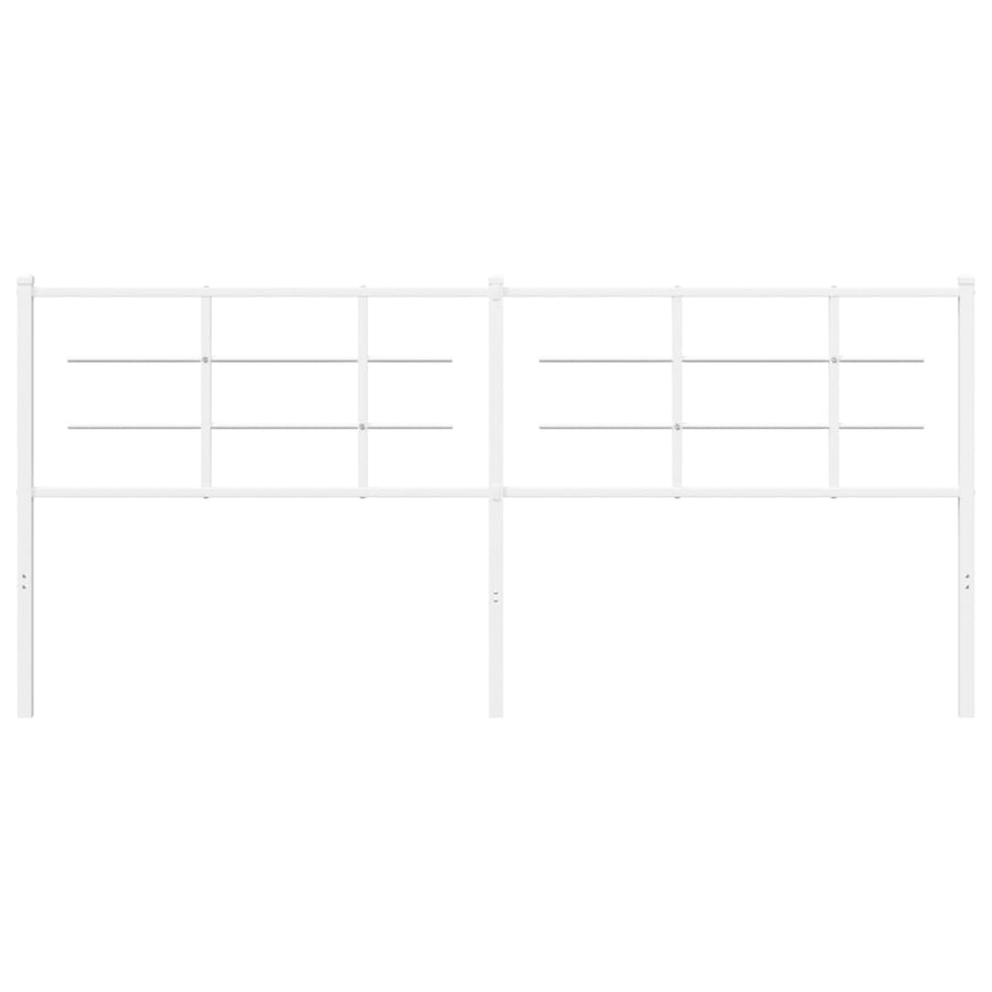 Hoofdbord Metaal 200 cm Wit