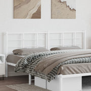 Hoofdbord 200 cm metaal wit