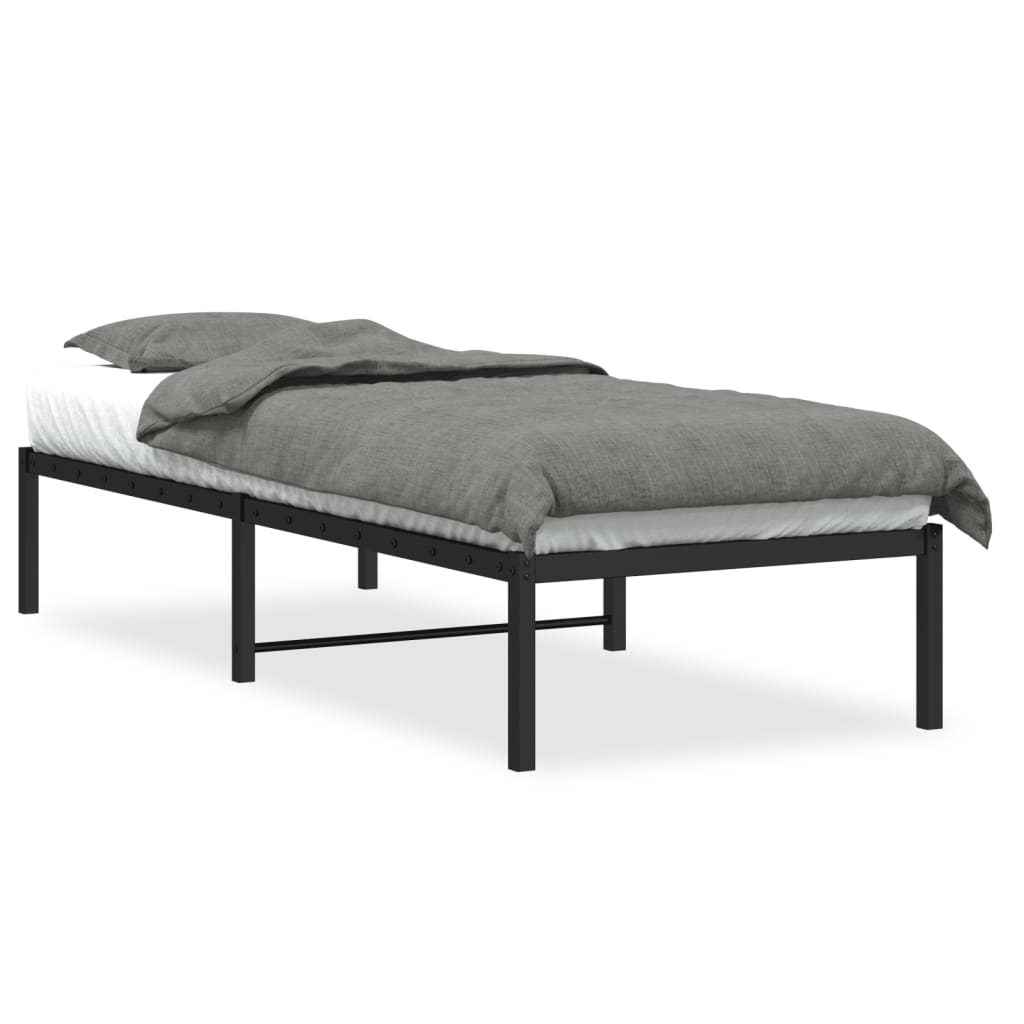 Bedframe Metaal Zwart 80X200 Cm