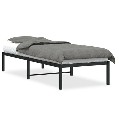 Bedframe Metaal Zwart 80X200 Cm