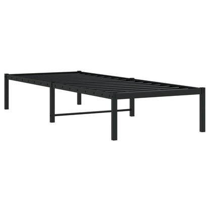 Bedframe Metaal Zwart 80X200 Cm