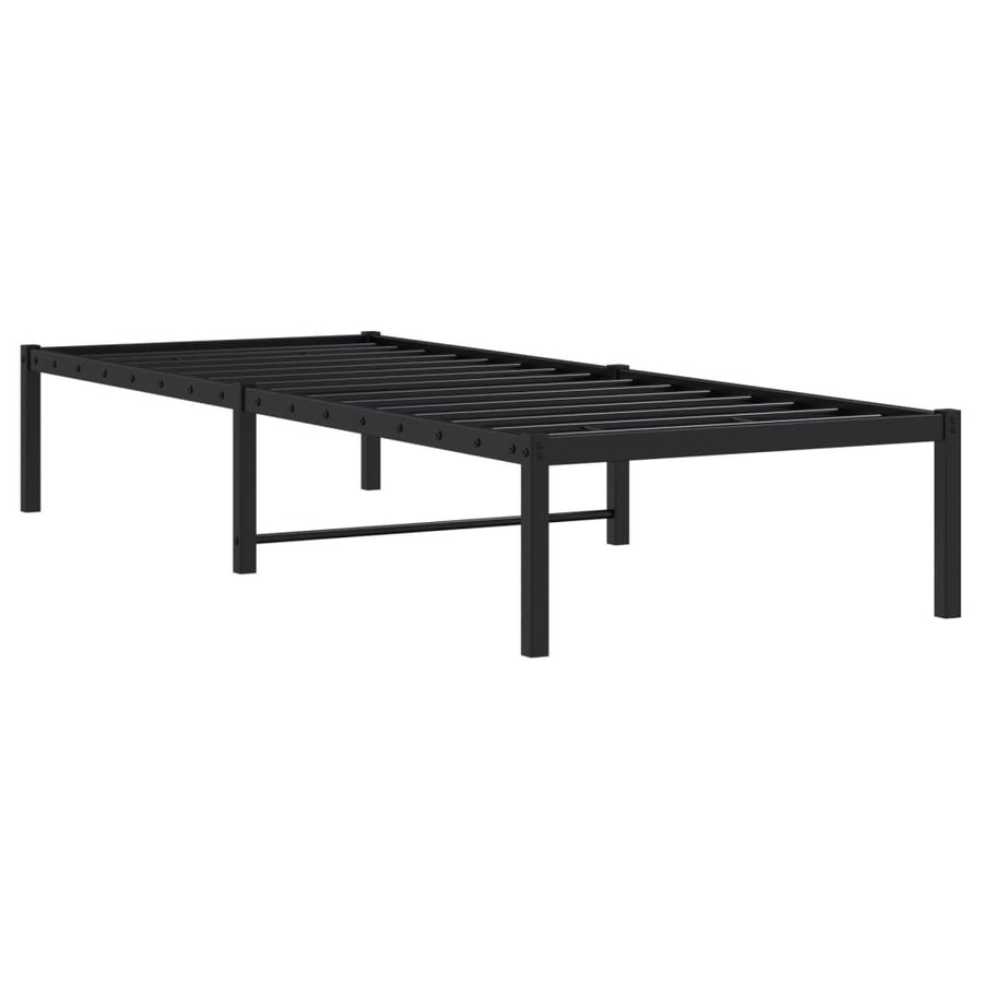Bedframe Metaal Zwart 80X200 Cm