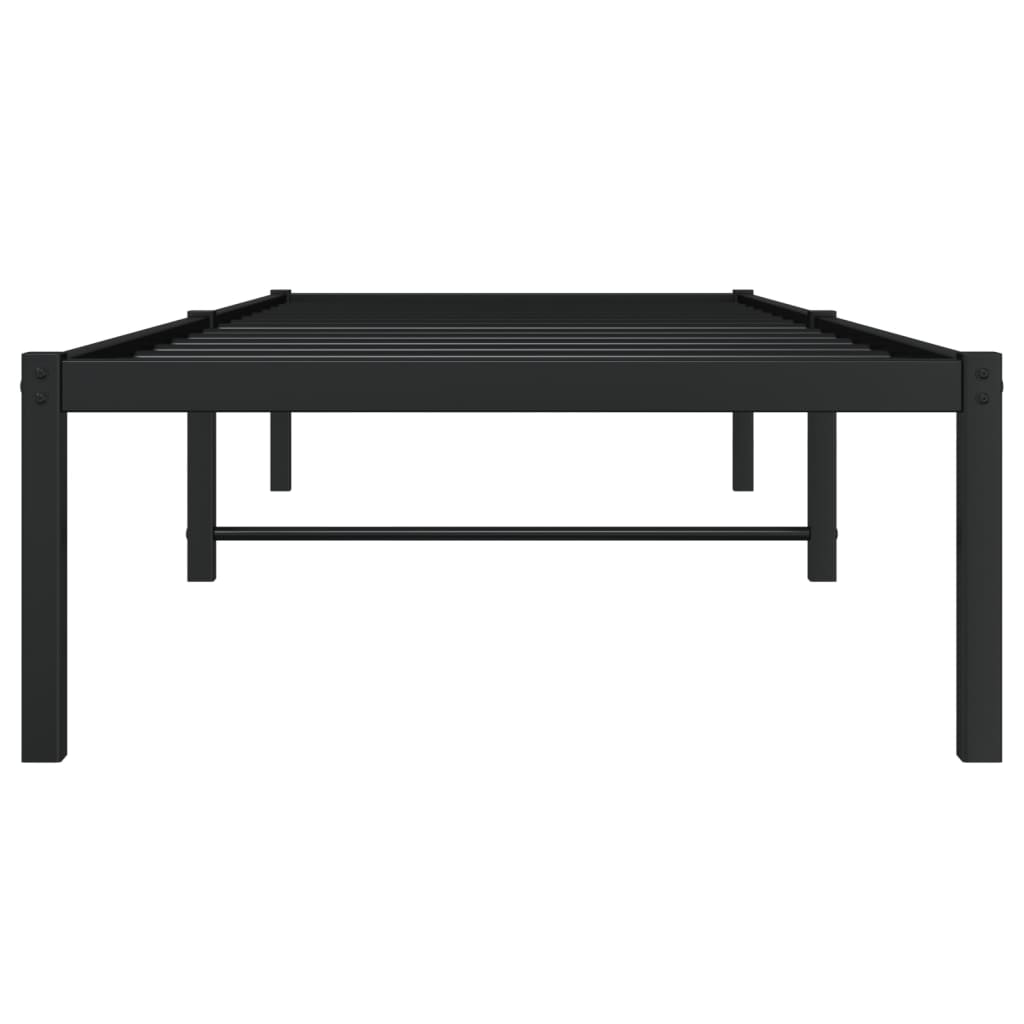 Bedframe Metaal Zwart 80X200 Cm