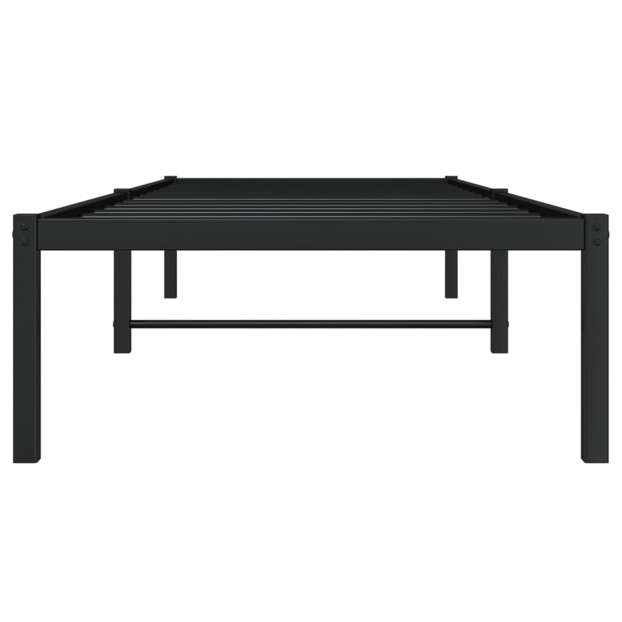 Bedframe Metaal Zwart 80X200 Cm