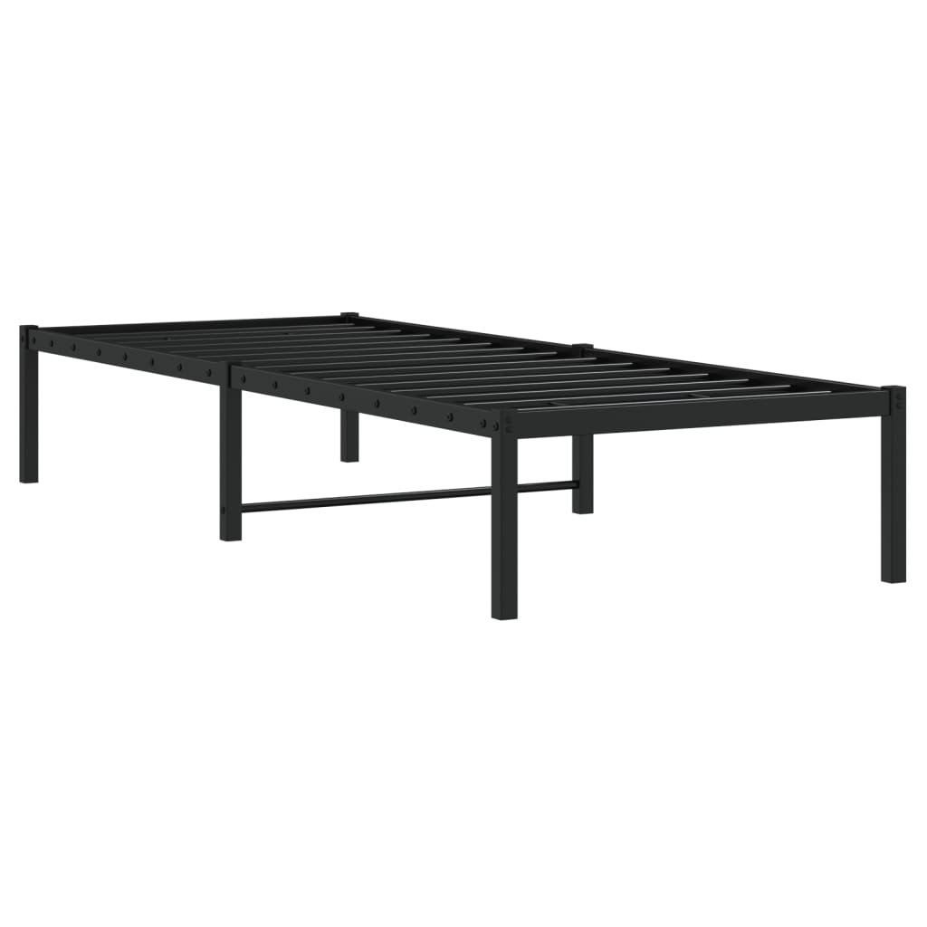 Bedframe Metaal Zwart 80X200 Cm