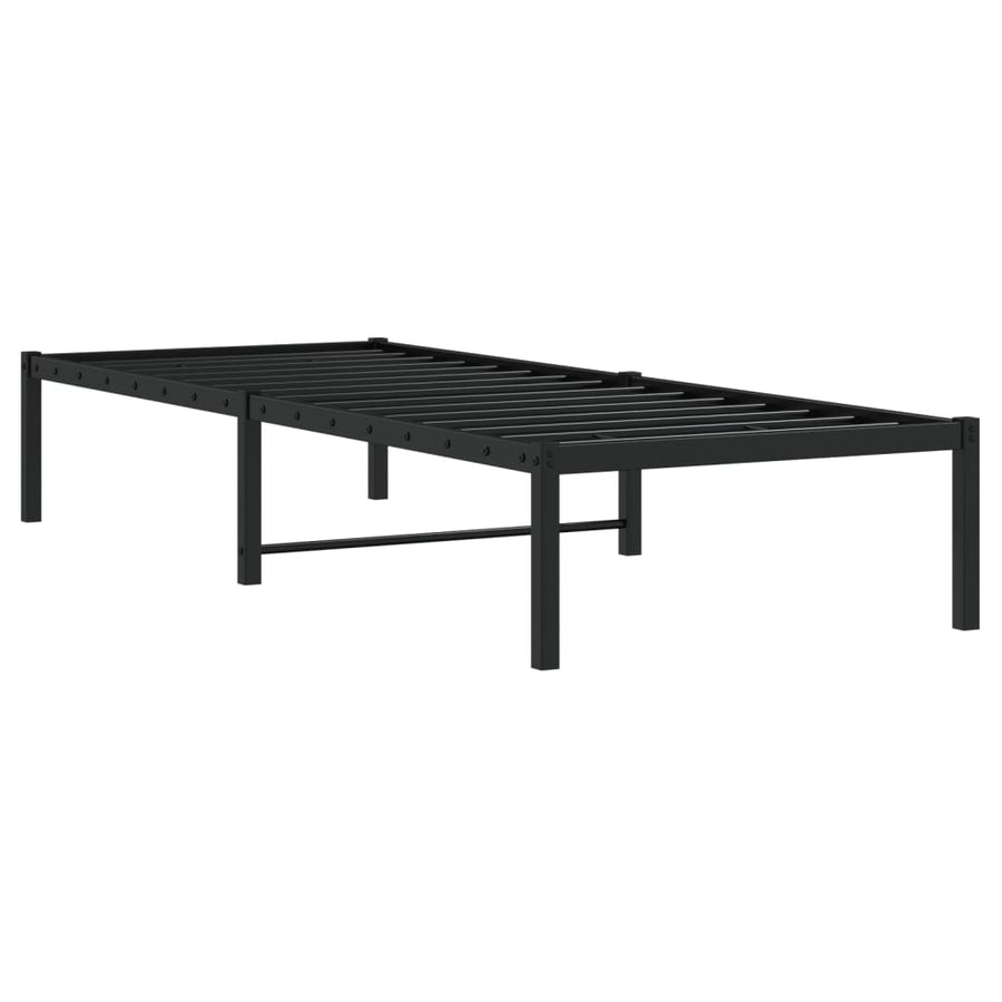 Bedframe Metaal Zwart 80X200 Cm