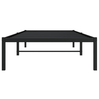 Bedframe Metaal Zwart 90X190 Cm
