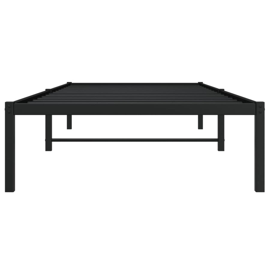 Bedframe Metaal Zwart 90X190 Cm