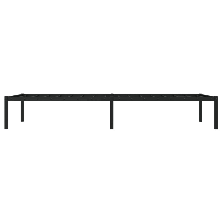 Bedframe Metaal Zwart 90X190 Cm