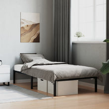 Bedframe Metaal Zwart 90X190 Cm