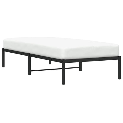 Bedframe Metaal Zwart 90X200 Cm