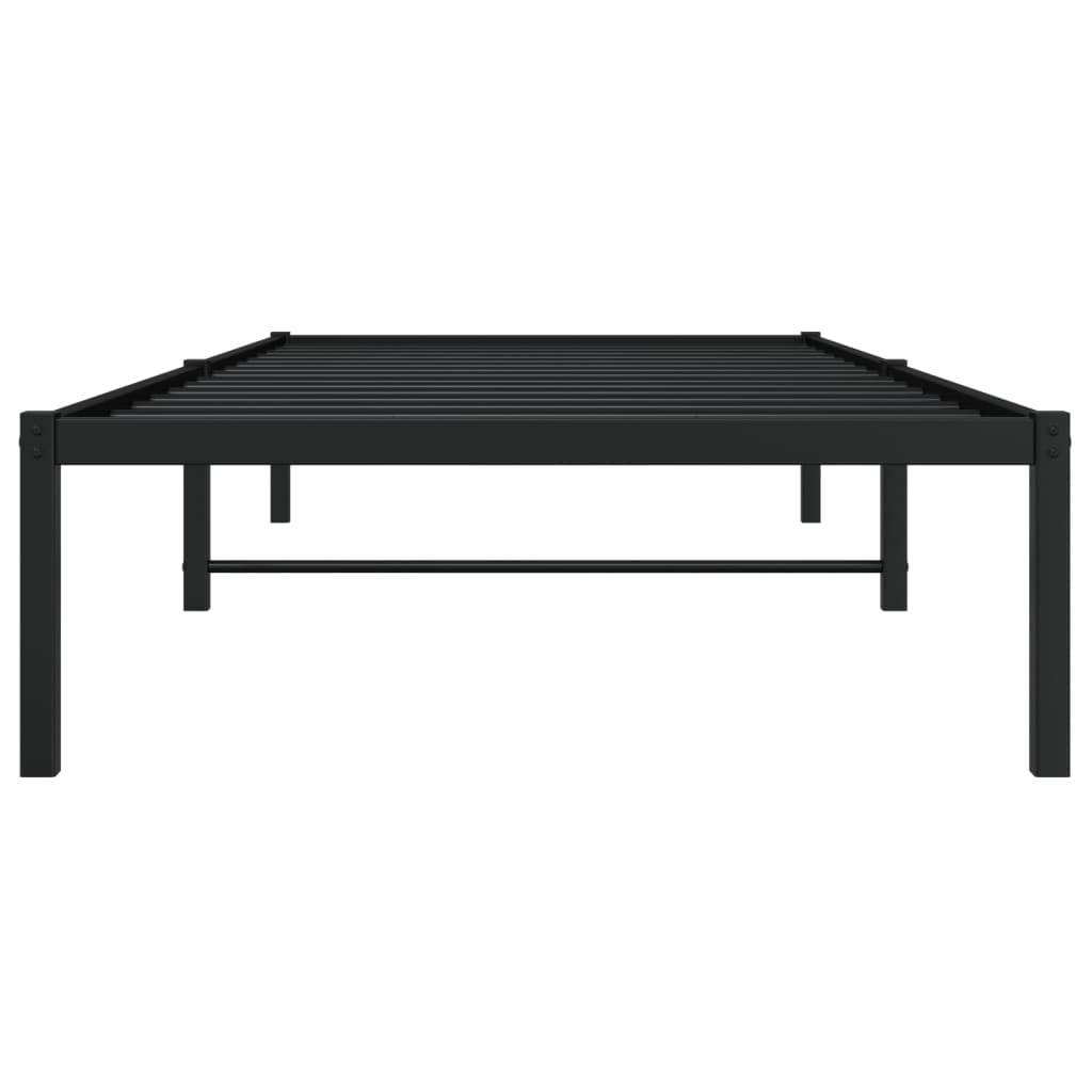 Bedframe Metaal Zwart 90X200 Cm