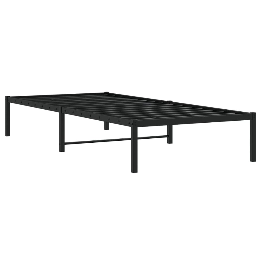 Bedframe Metaal Zwart 90X200 Cm