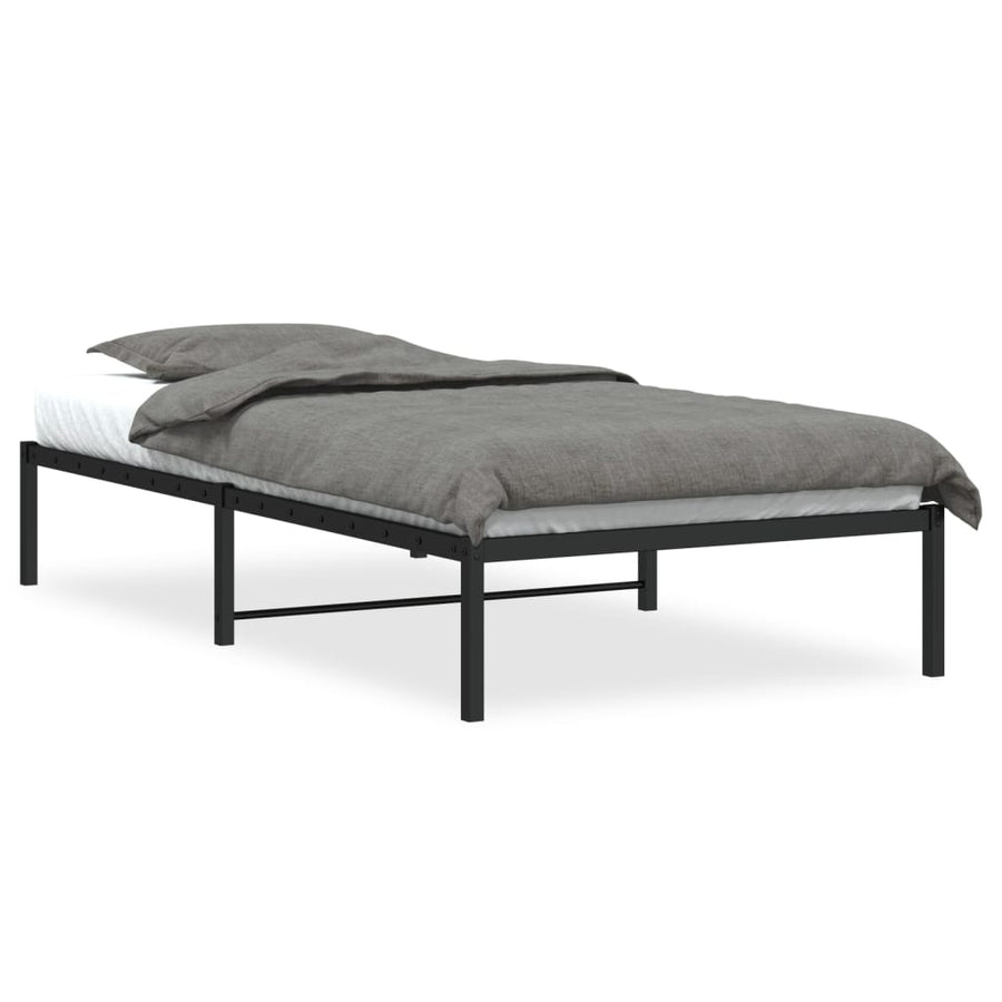Bedframe Metaal Zwart 100X200 Cm