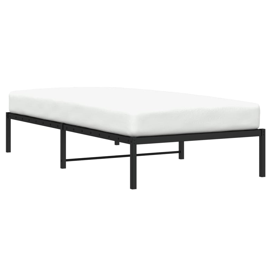 Bedframe Metaal Zwart 100X200 Cm