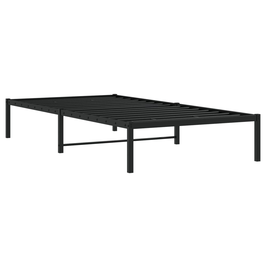 Bedframe Metaal Zwart 100X200 Cm