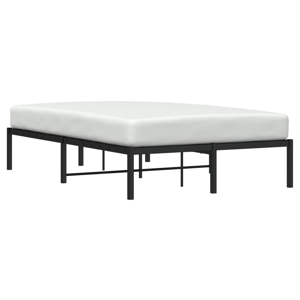 Bedframe metaal zwart 120x190 cm