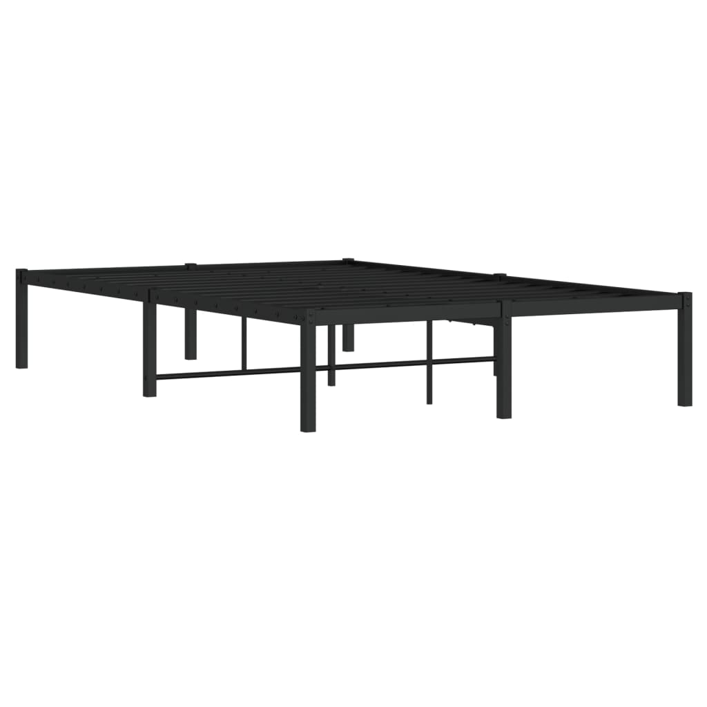 Bedframe metaal zwart 120x190 cm