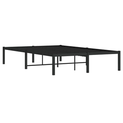Bedframe metaal zwart 120x190 cm