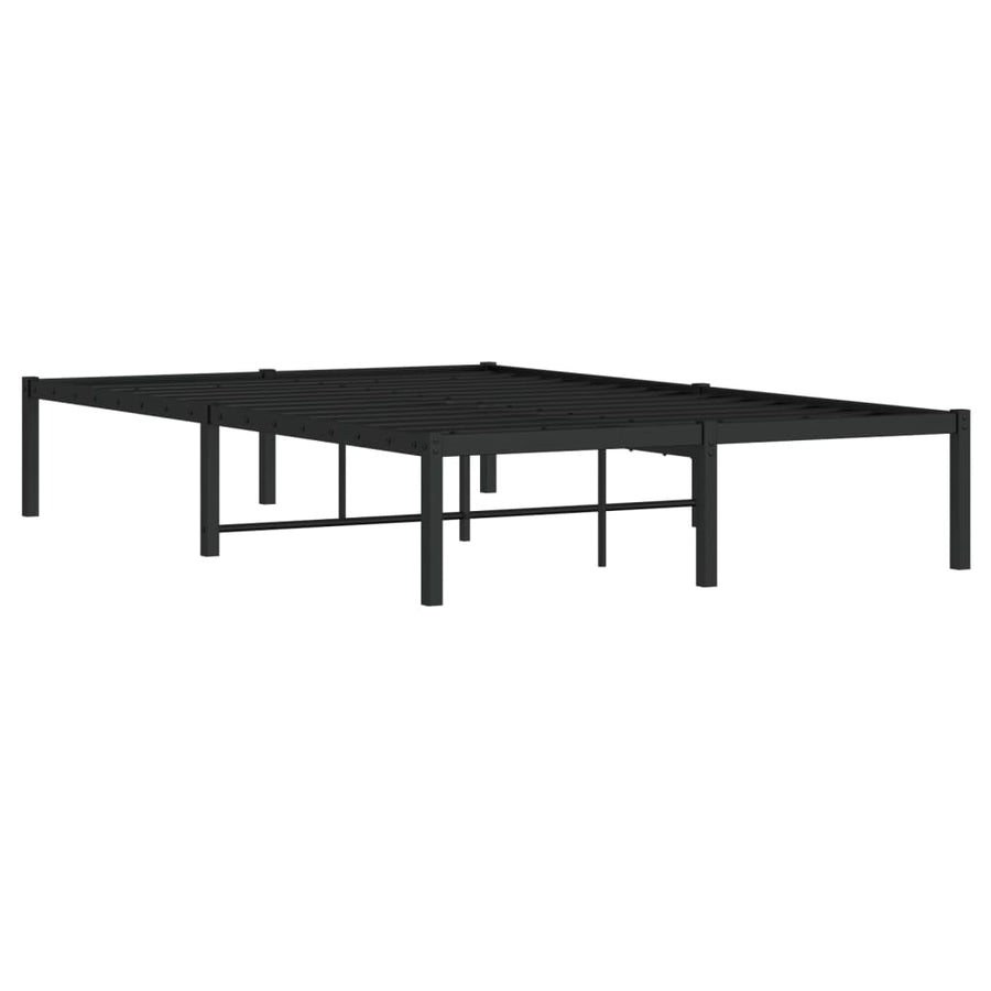 Bedframe metaal zwart 120x190 cm