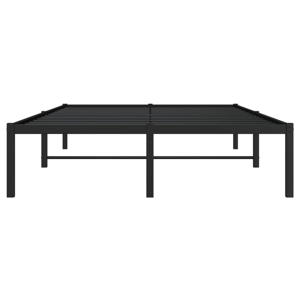 Bedframe metaal zwart 120x190 cm