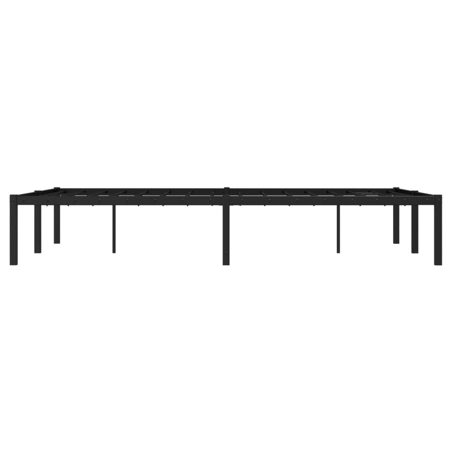 Bedframe metaal zwart 120x190 cm
