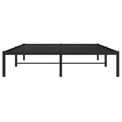 Bedframe metaal zwart 135x190 cm